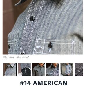 Gustin Black and Gray Men's Casual Button Down Shirt